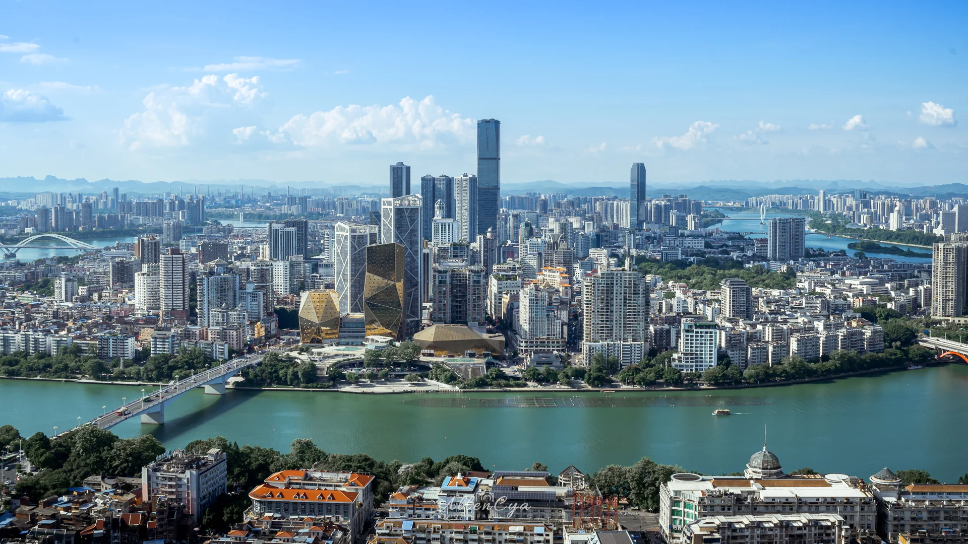 登顶柳州马鞍山🏞️俯瞰全城美景！
