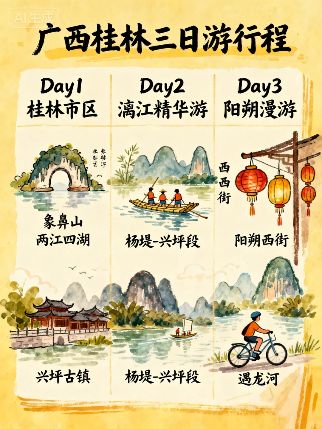 国庆冲广西的宝子，直接抄这份作业冲～✨