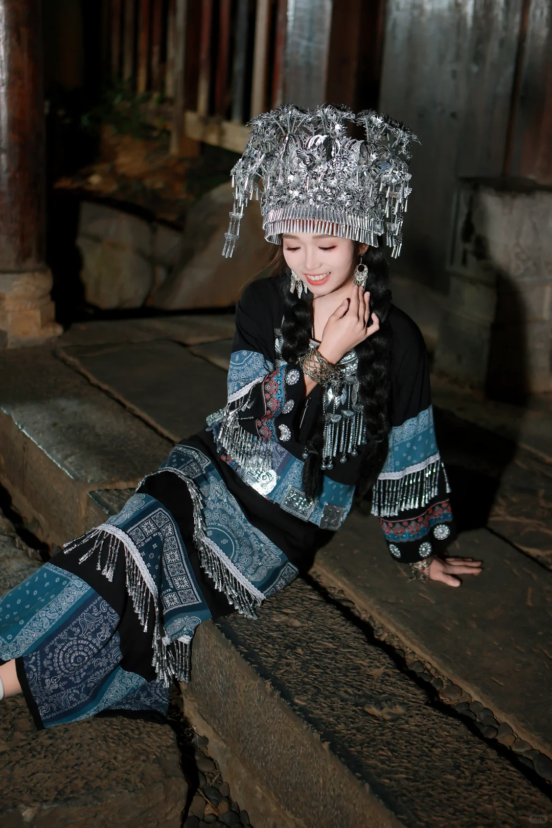 柳州窑埠古镇📍苗族少女真的太美啦❗️❗️