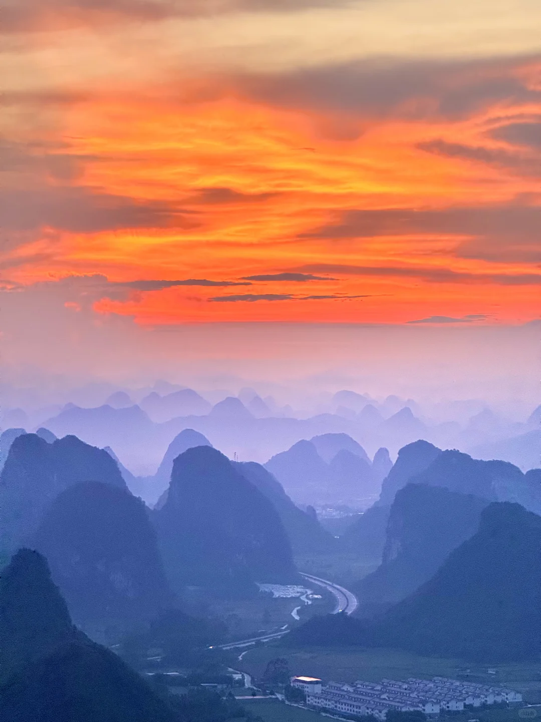 柳州｜赴约绝美千里江山图日落