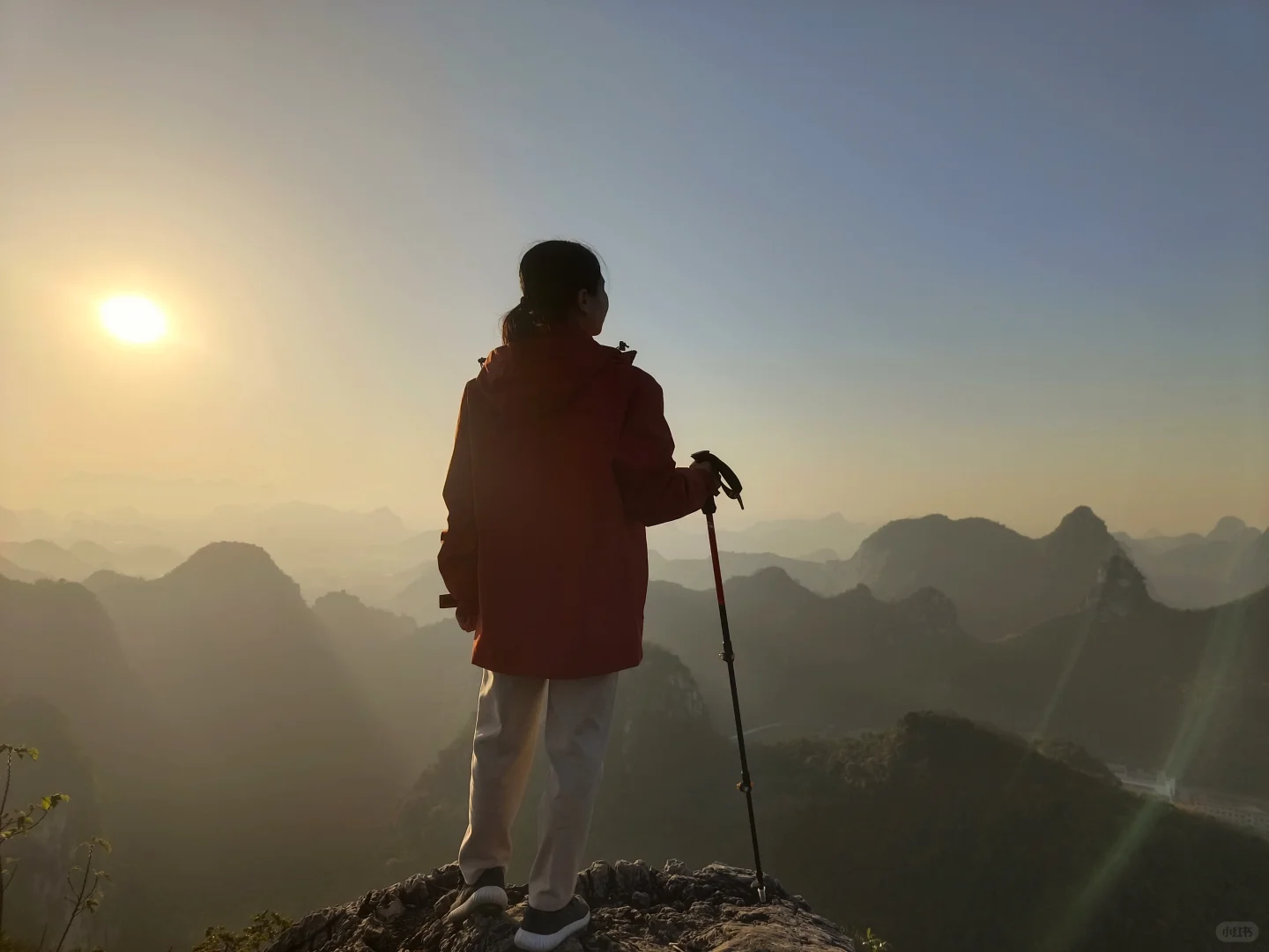 柳州龙潭公园帽子山看日出🌅