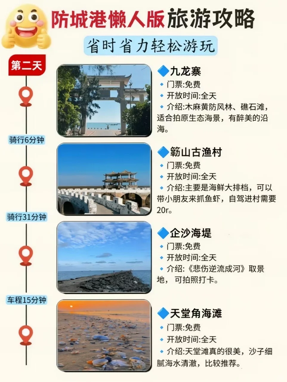 J人太牛了！被闺蜜做的防城港攻略震撼到