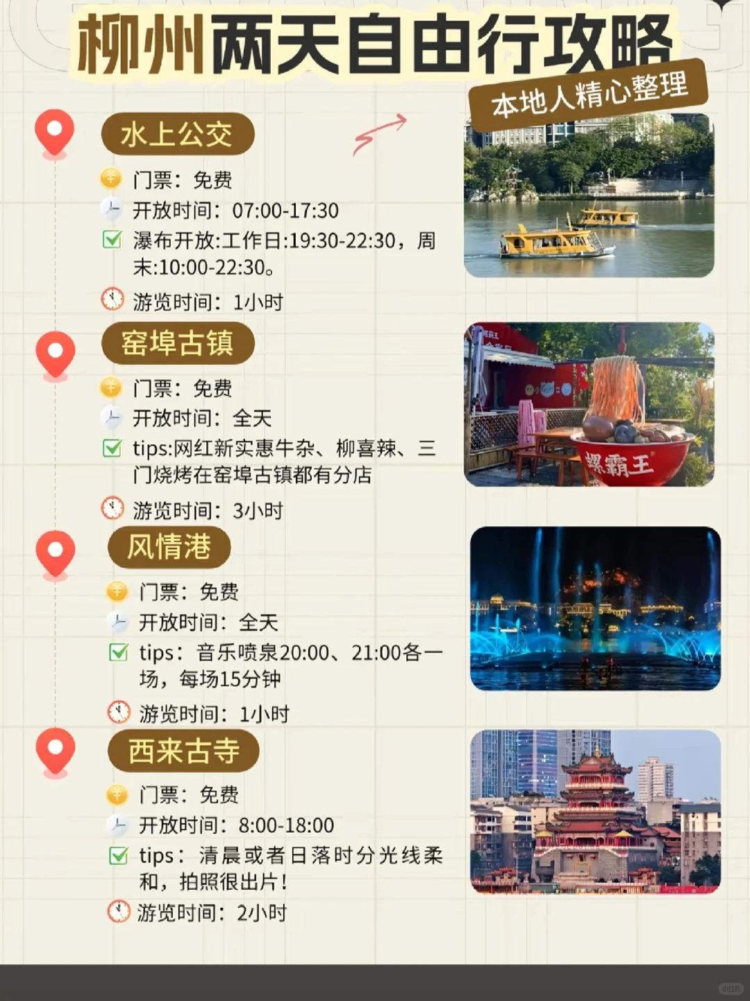 来柳州玩不知道怎么安排？看这