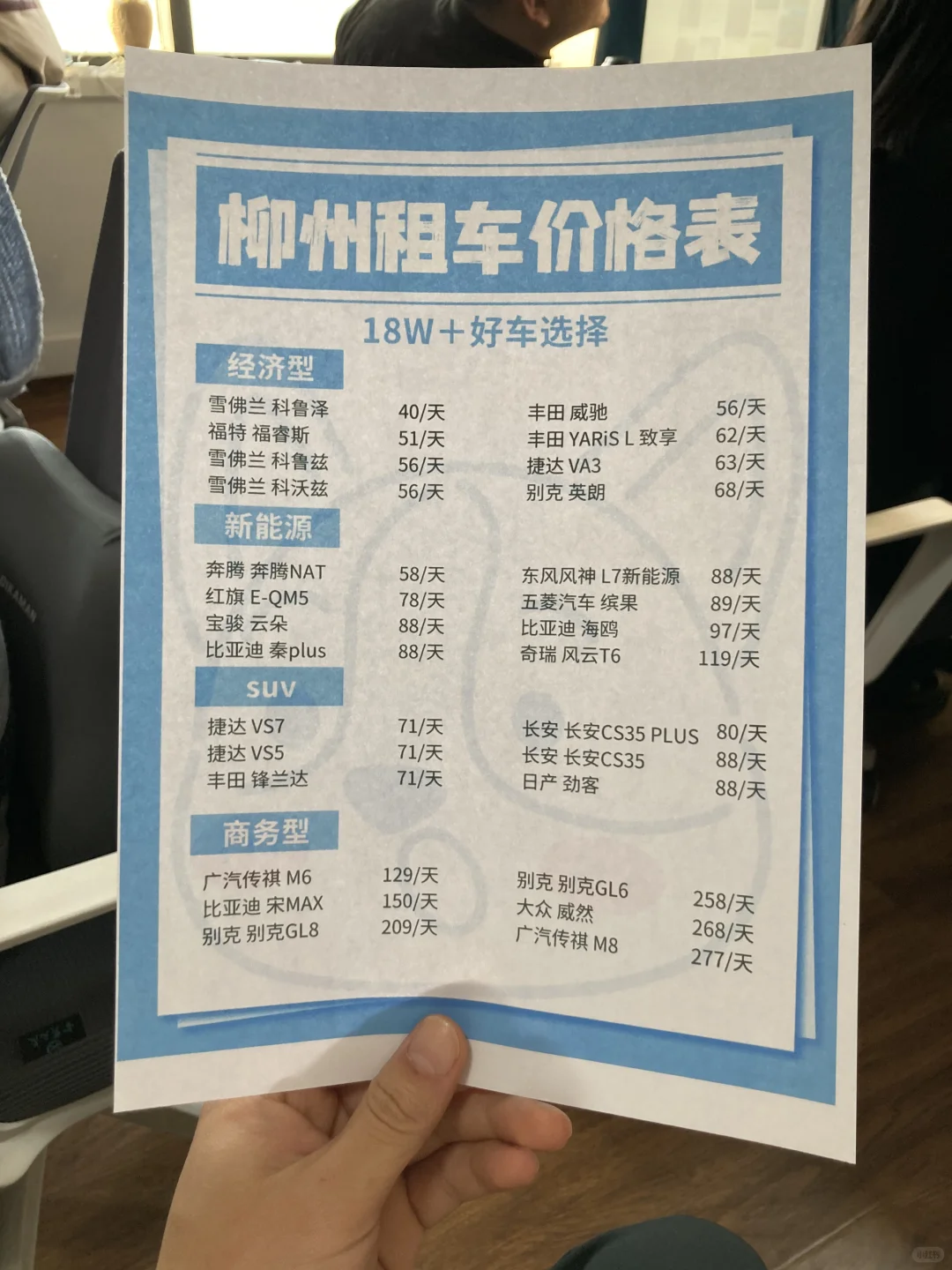 柳州租车一天多少钱💰人均50+元旦租车攻略