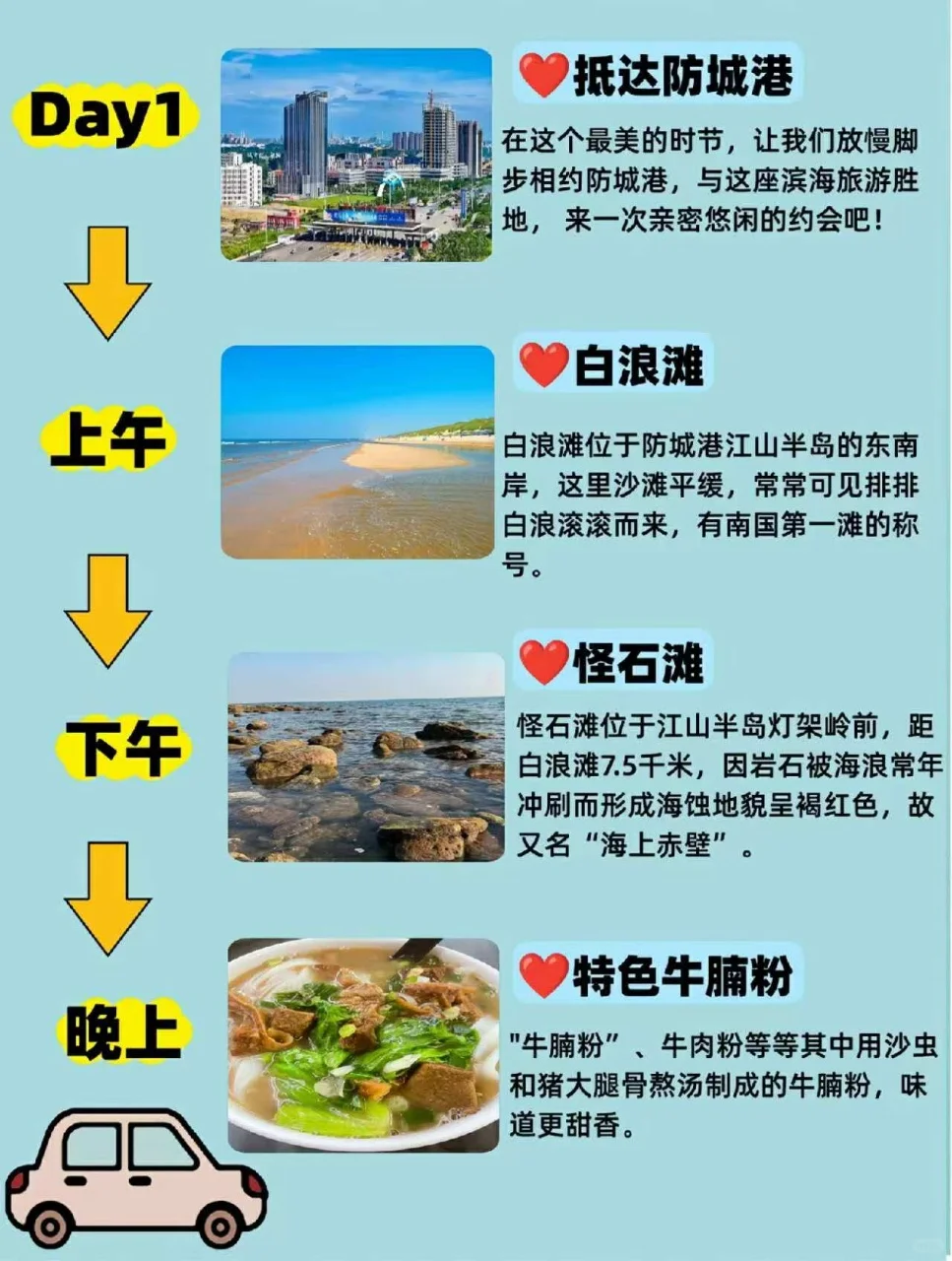 姐妹们记住了‼️近期去防城港，攻略要做