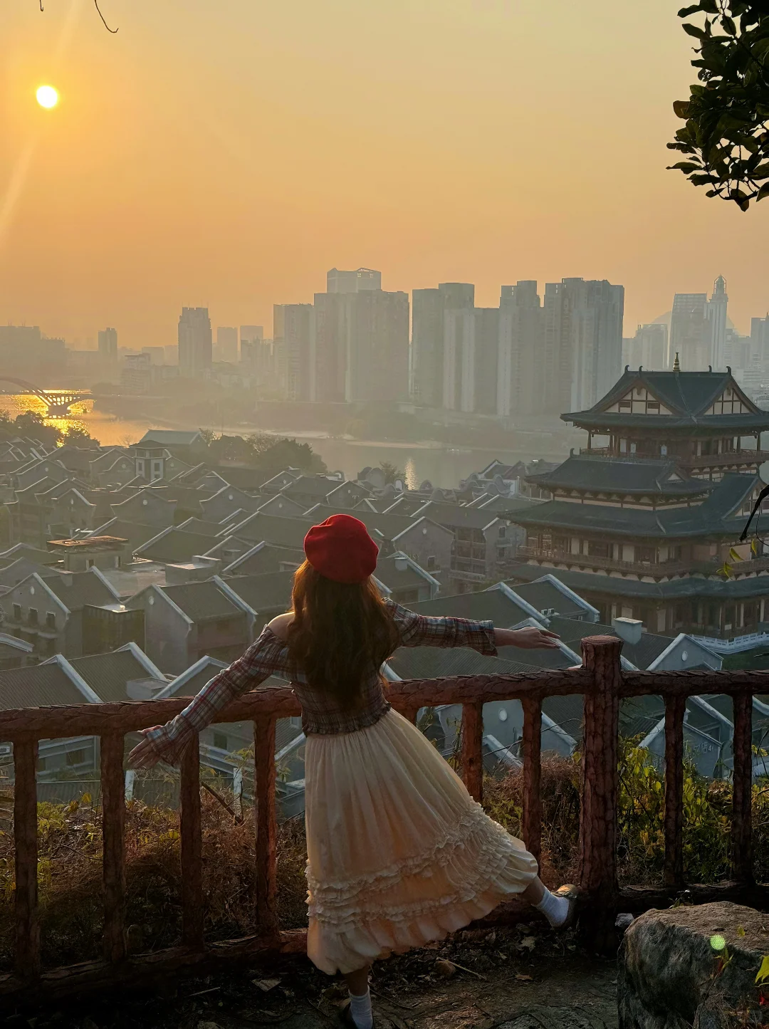 柳州/这里超适合看日落的～～