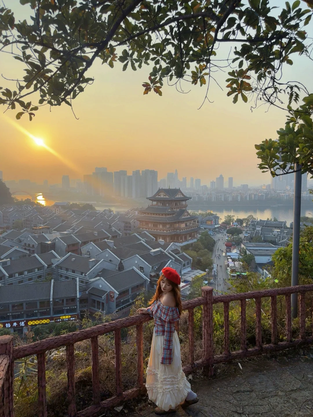 柳州/这里超适合看日落的～～