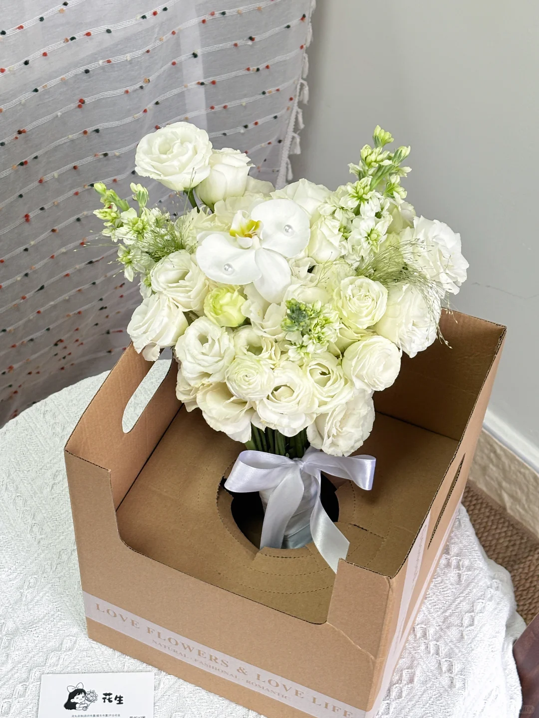 小预算领证韩系白色手捧花｜柳州花店
