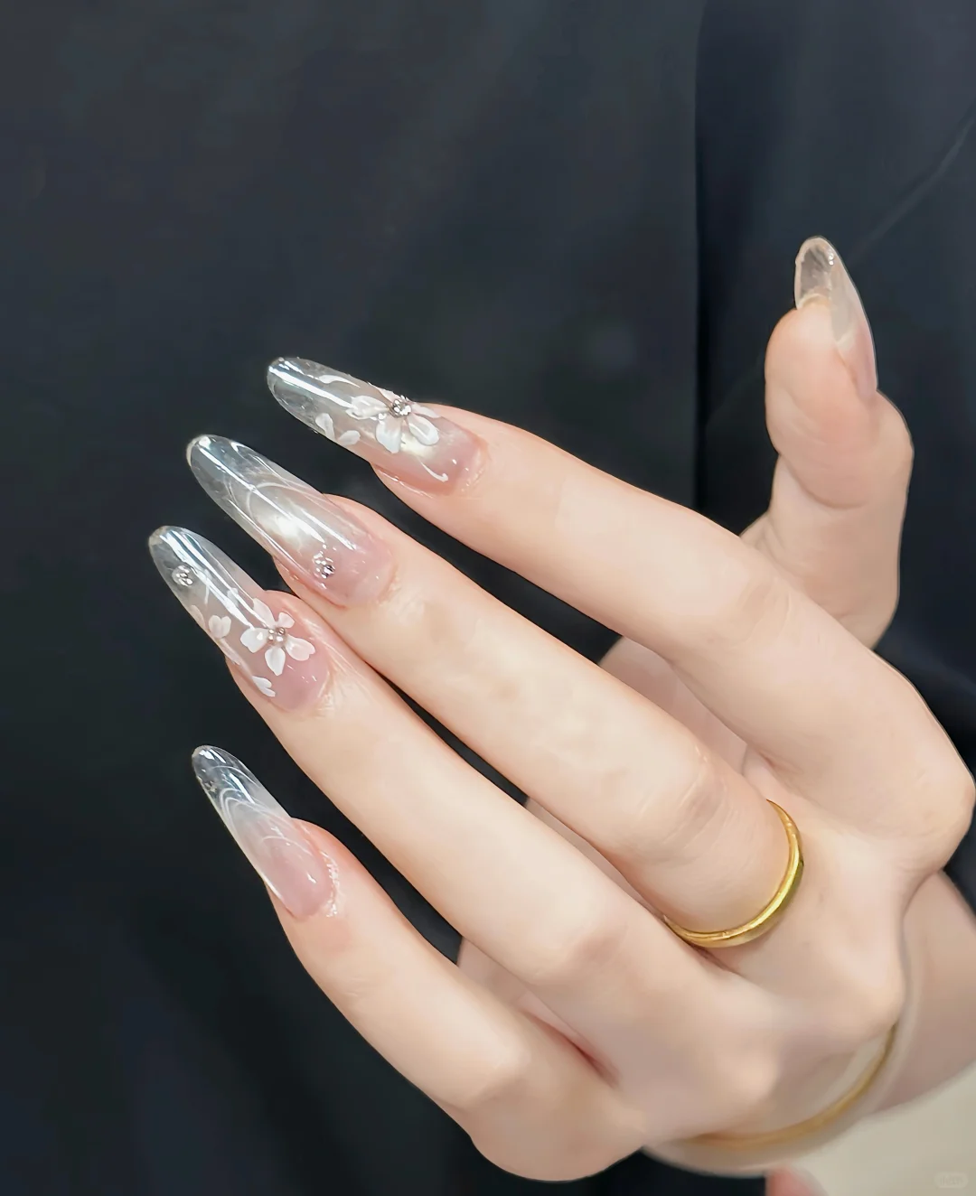 冰花玫瑰❄️❄️我的新美甲💅