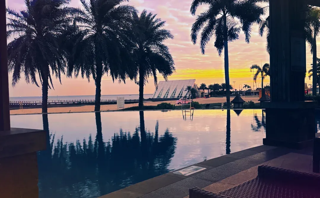 在防城港的海边出片