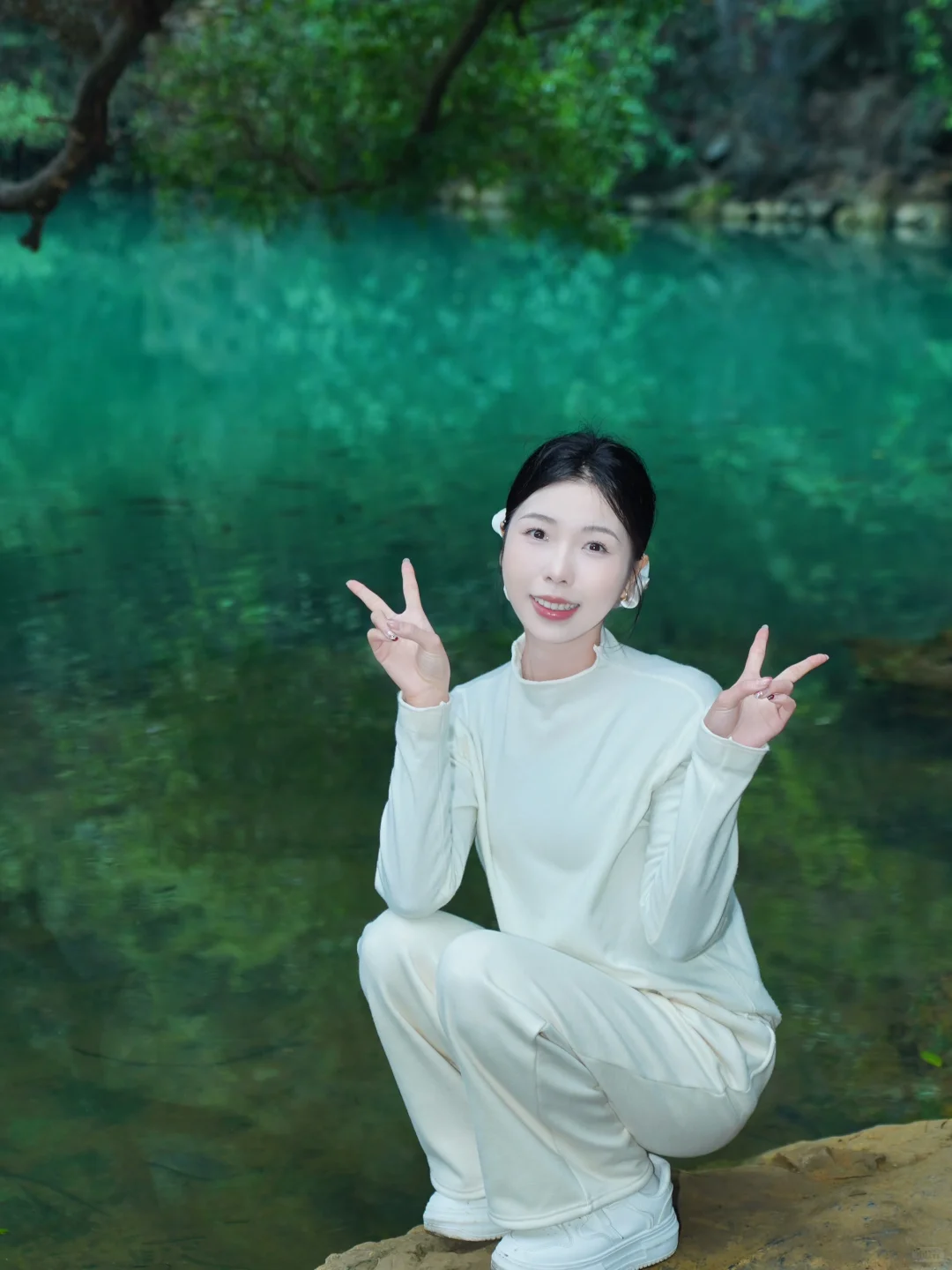 龙潭公园不用排队机位❗️｜柳州朋友圈文案