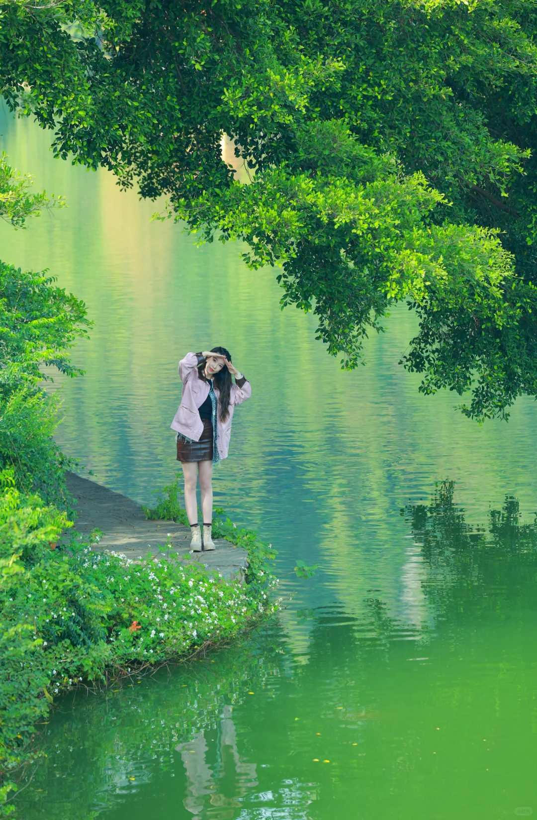 城市中竟然有那么美的天然景色