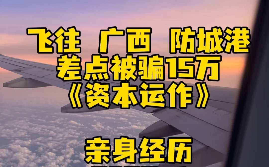 亲身经历 #广西骗局 #资本运作