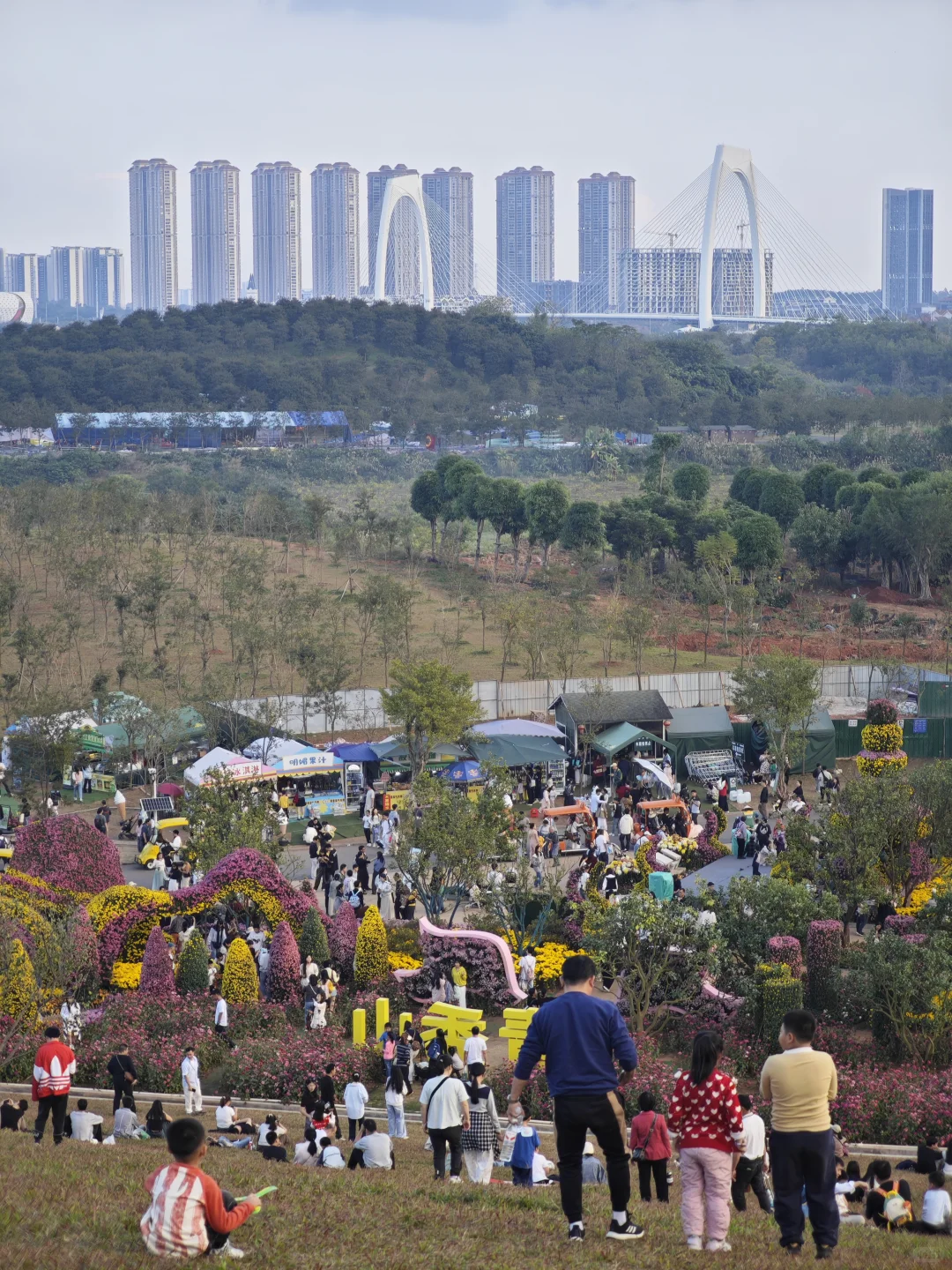 感觉一半的南宁人都去了青秀山