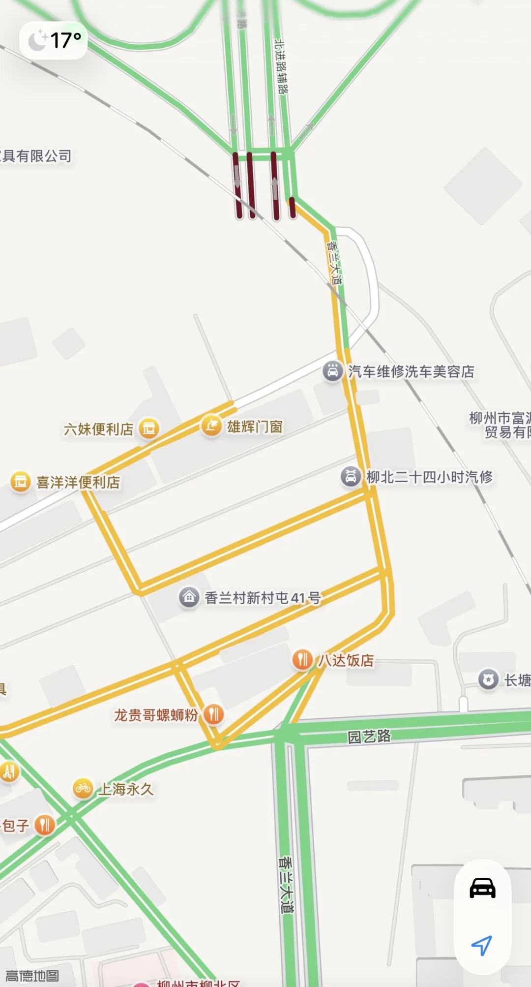 柳州柳北区这段路为什么这么窄