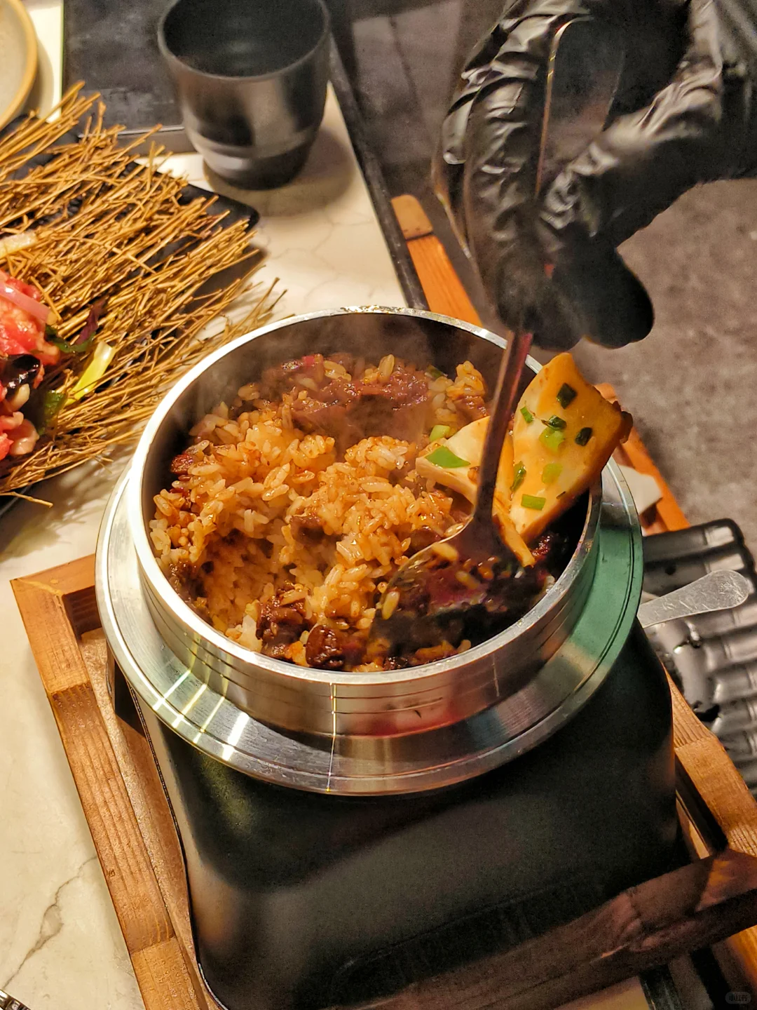 谁懂。。也是在南宁吃上贵州活油烙锅了