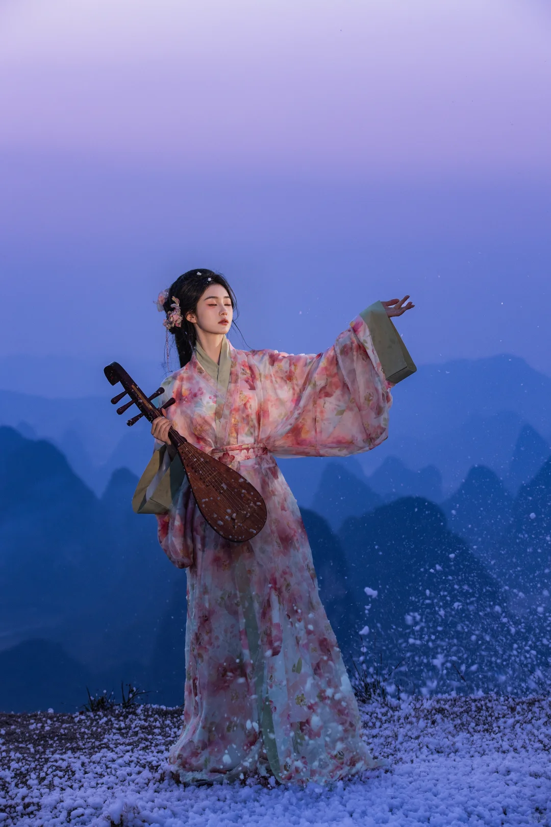 谁能想到！我在柳州拍到了雪景千里江山图！