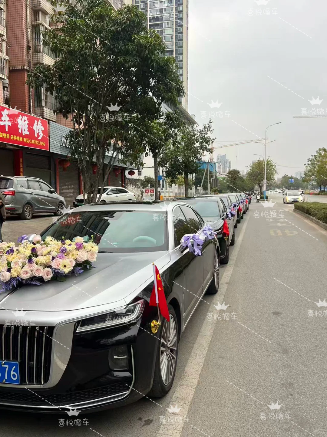 12.22柳州喜悦婚车📍红旗H9➕五部红旗H5接亲