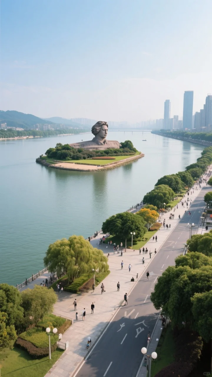 湘讧之畔的诗意长廊