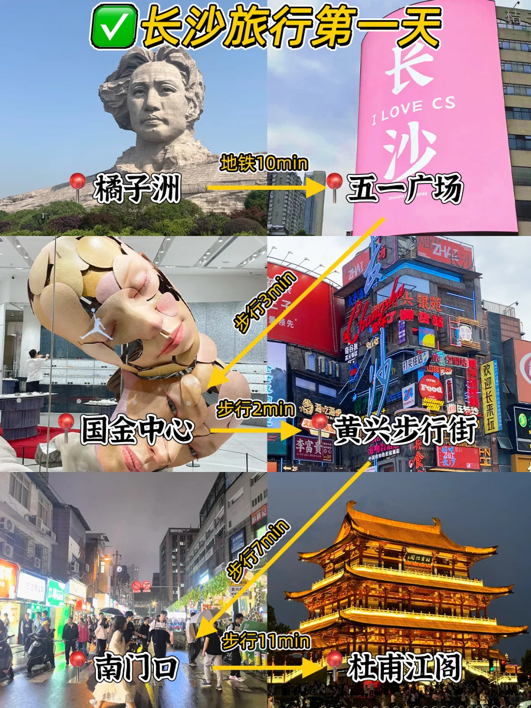 长沙📍三天两夜！不费腿版保姆级逛吃攻略📝