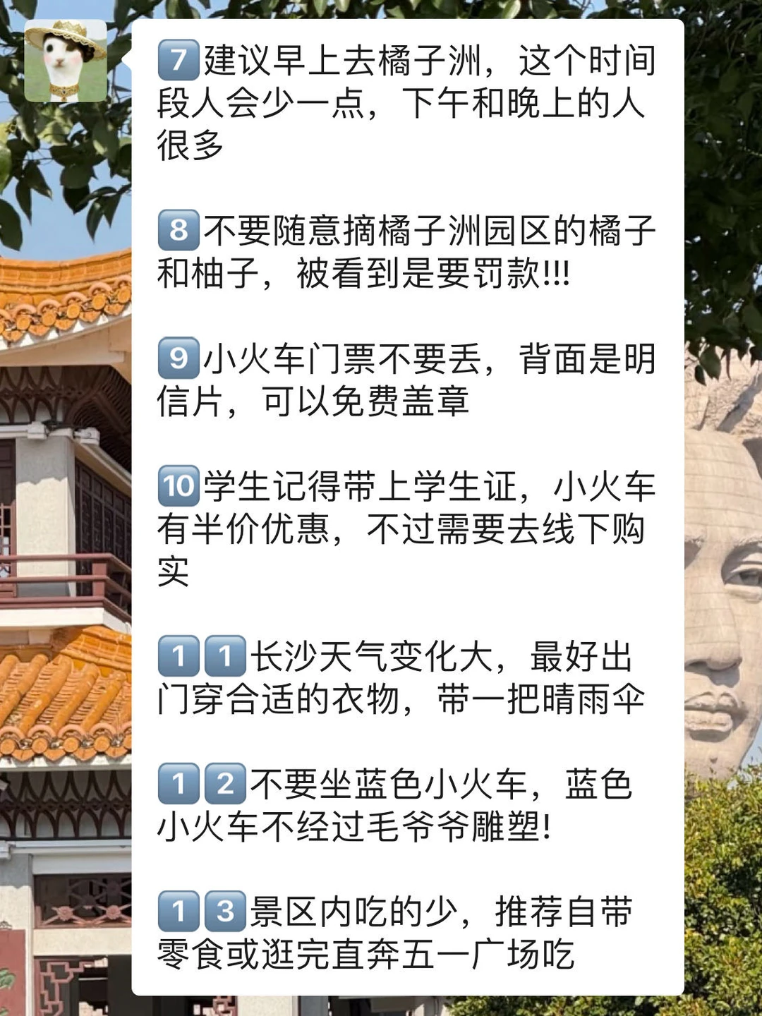 去橘子洲之前要知道的‼️