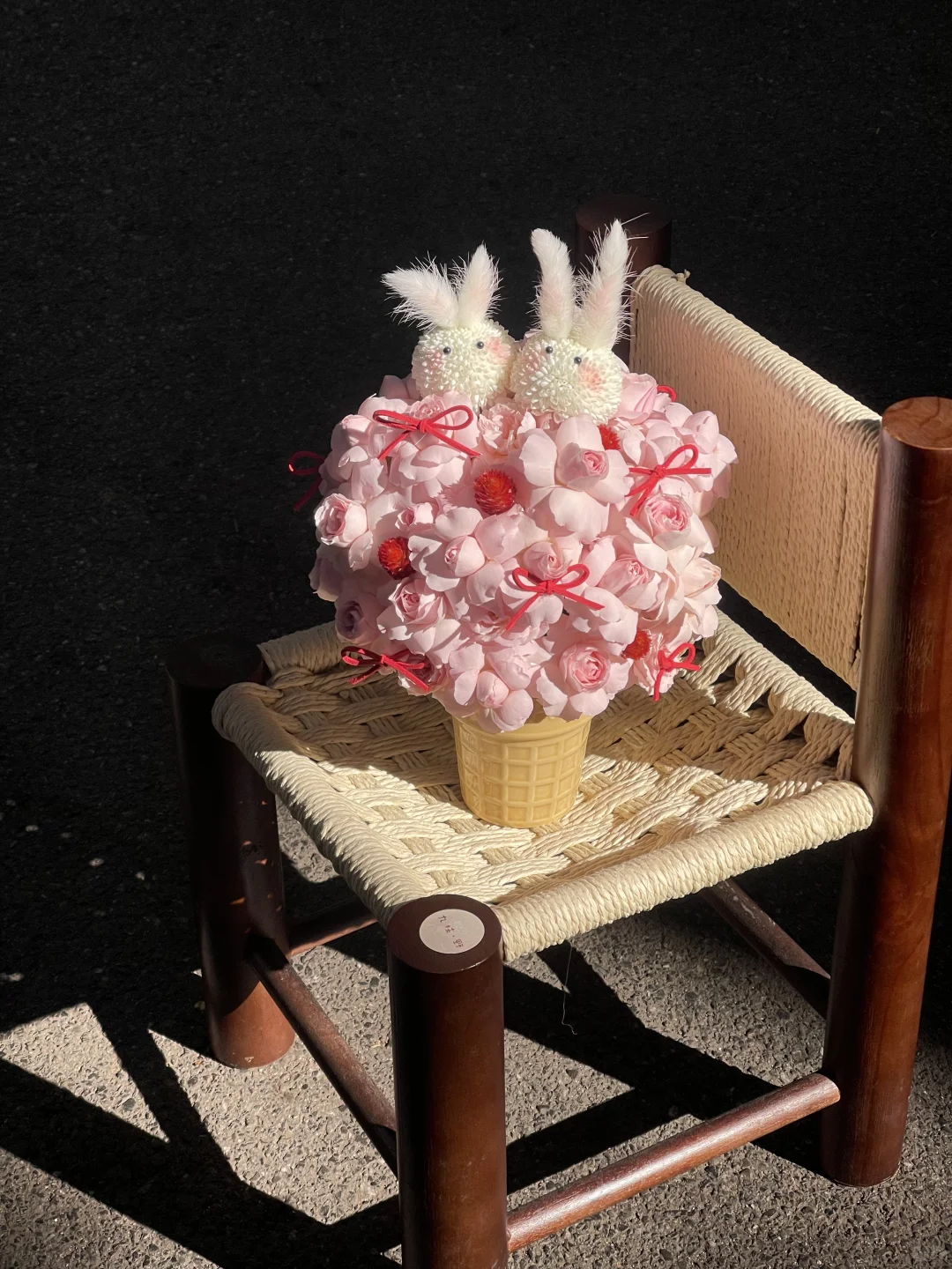 “呐呐 你会不会 摇尾巴～”🍒🐇🍦｜长沙花店