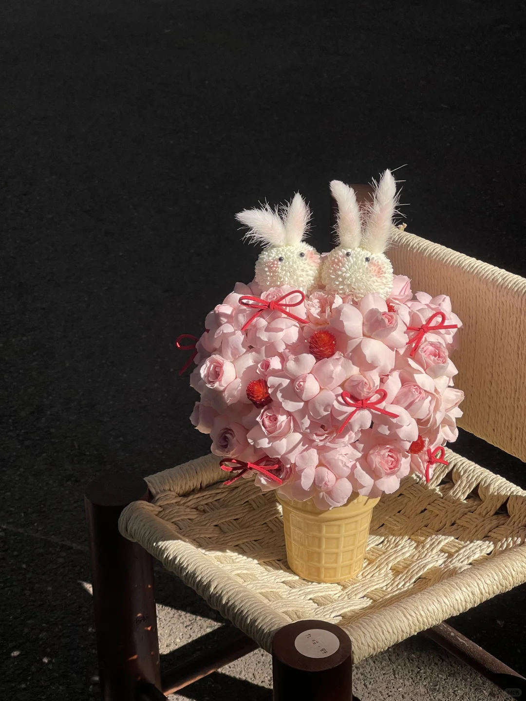 “呐呐 你会不会 摇尾巴～”🍒🐇🍦｜长沙花店