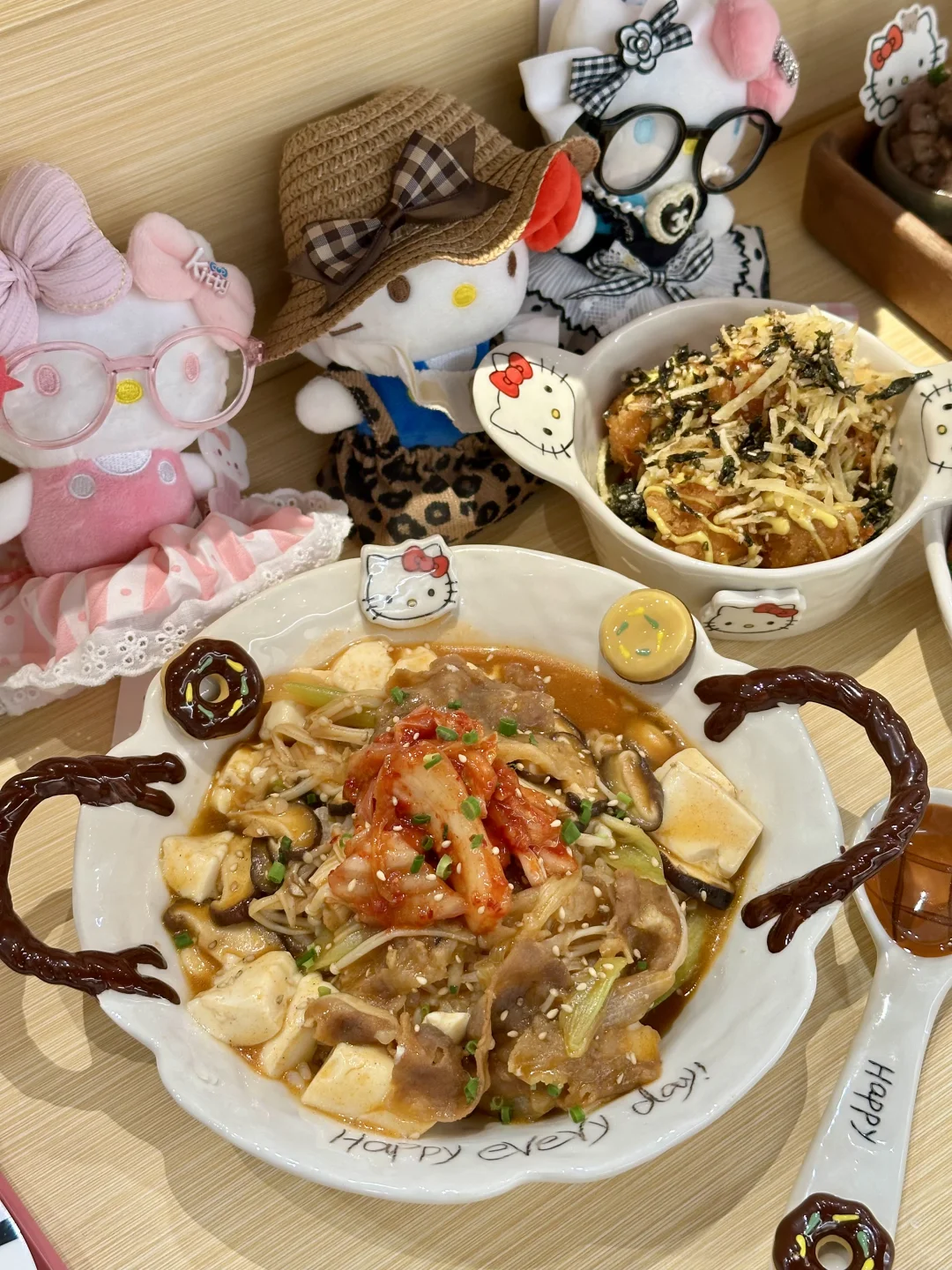 常德初雪❄️首家正版Kitty寿司屋萌化了！💖