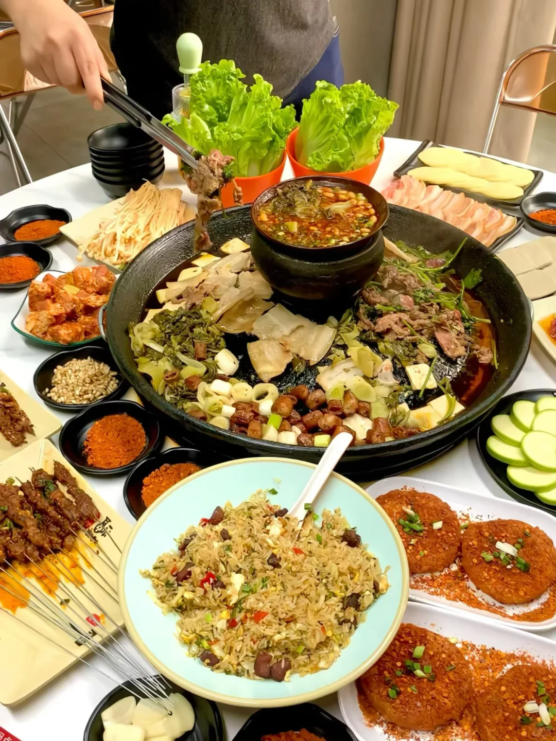 在常德终于吃到好吃的贵州烙锅啦！！