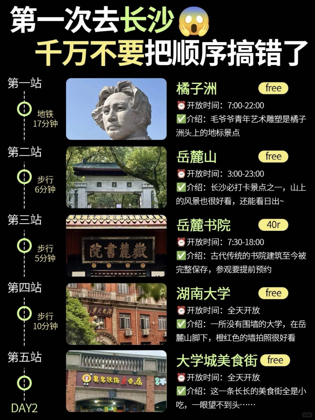 来长沙📍一篇攻略教你如何玩