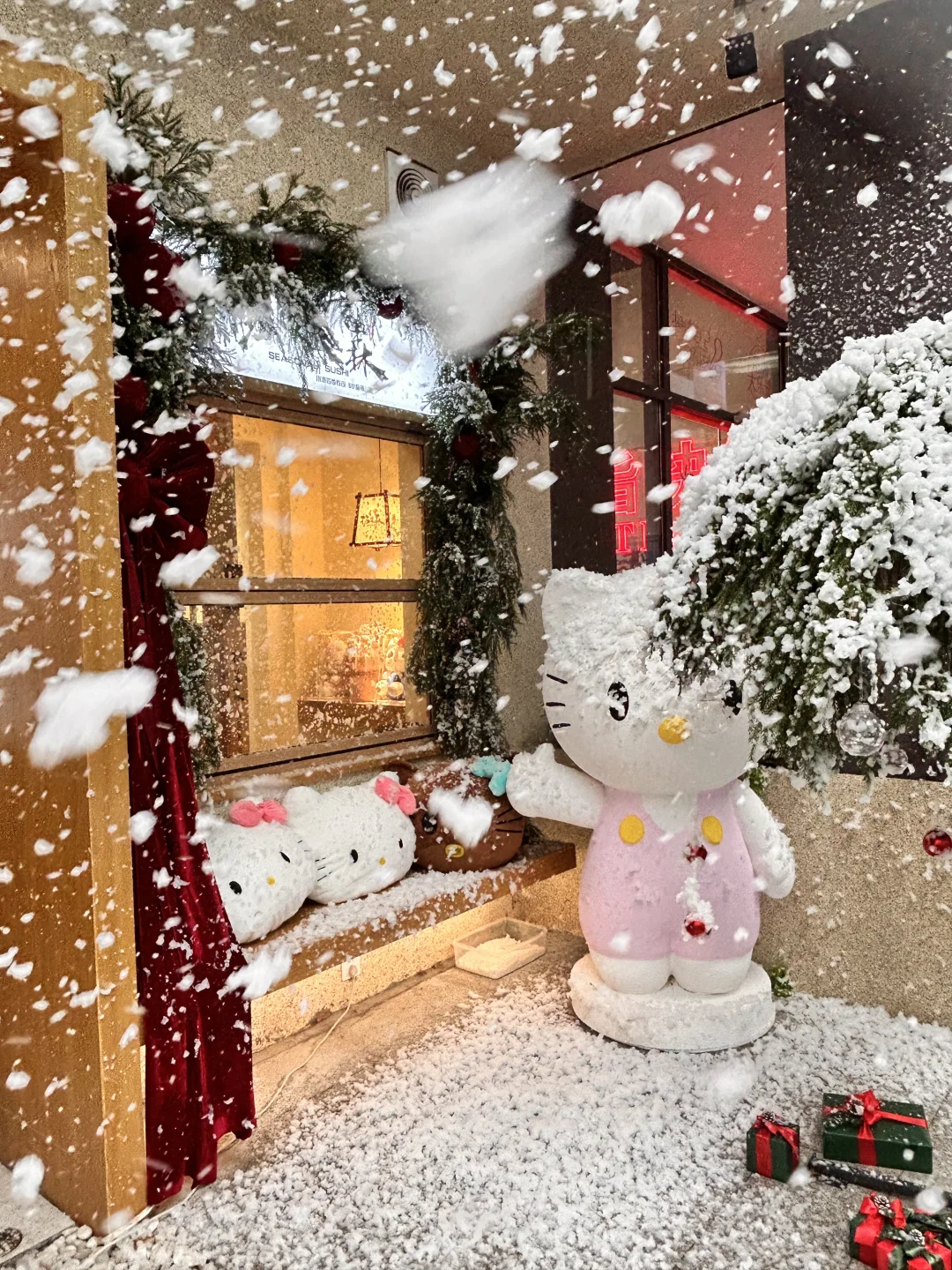 常德初雪❄️首家正版Kitty寿司屋萌化了！💖