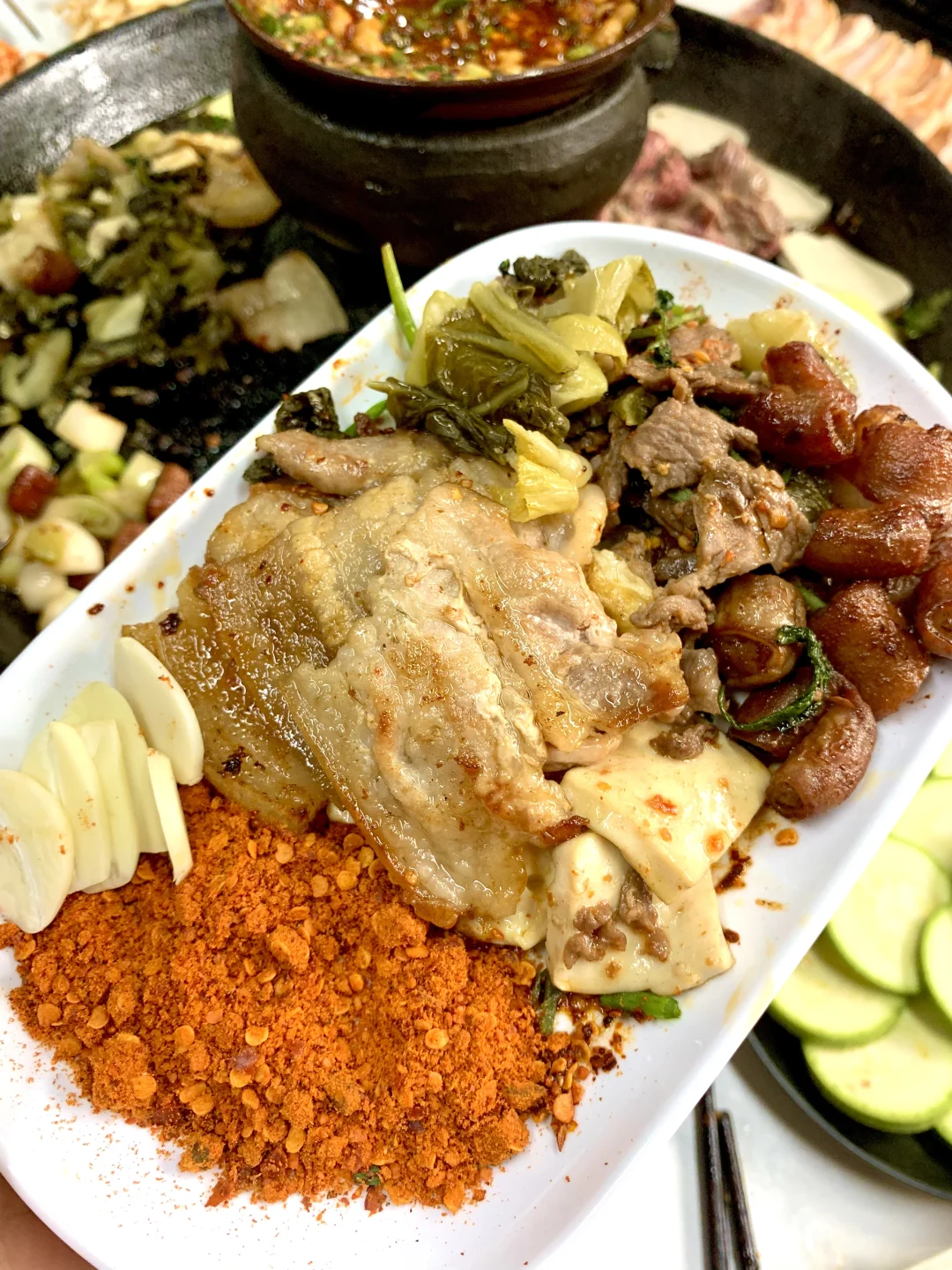 在常德终于吃到好吃的贵州烙锅啦！！