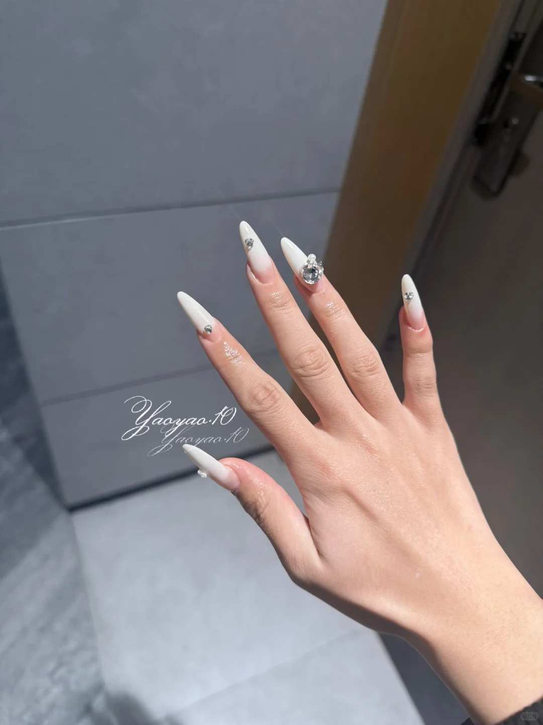 精致感满满的乳白渐变·张家界美甲客返