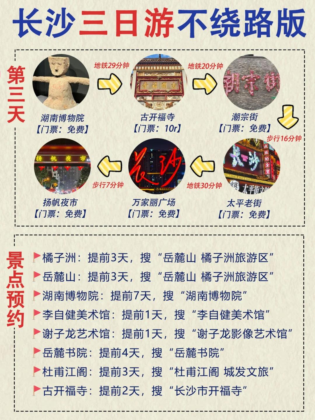 就这篇了‼️长沙三日游攻略已完善✅快来抄