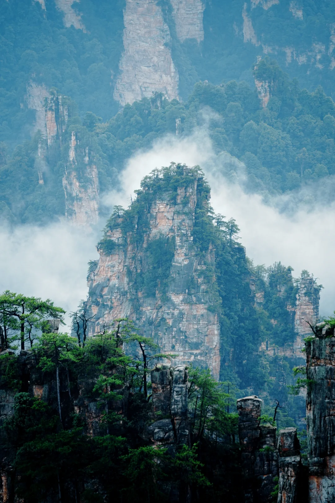 奇峰三千出云，云梦百里藏峰