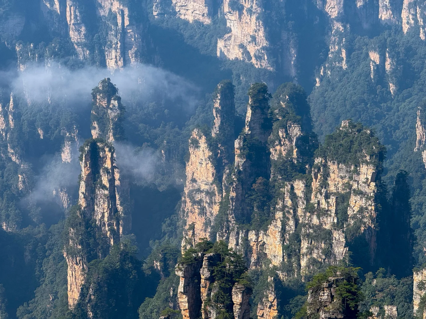 张家界国家森林公园 黄石寨徒步上下