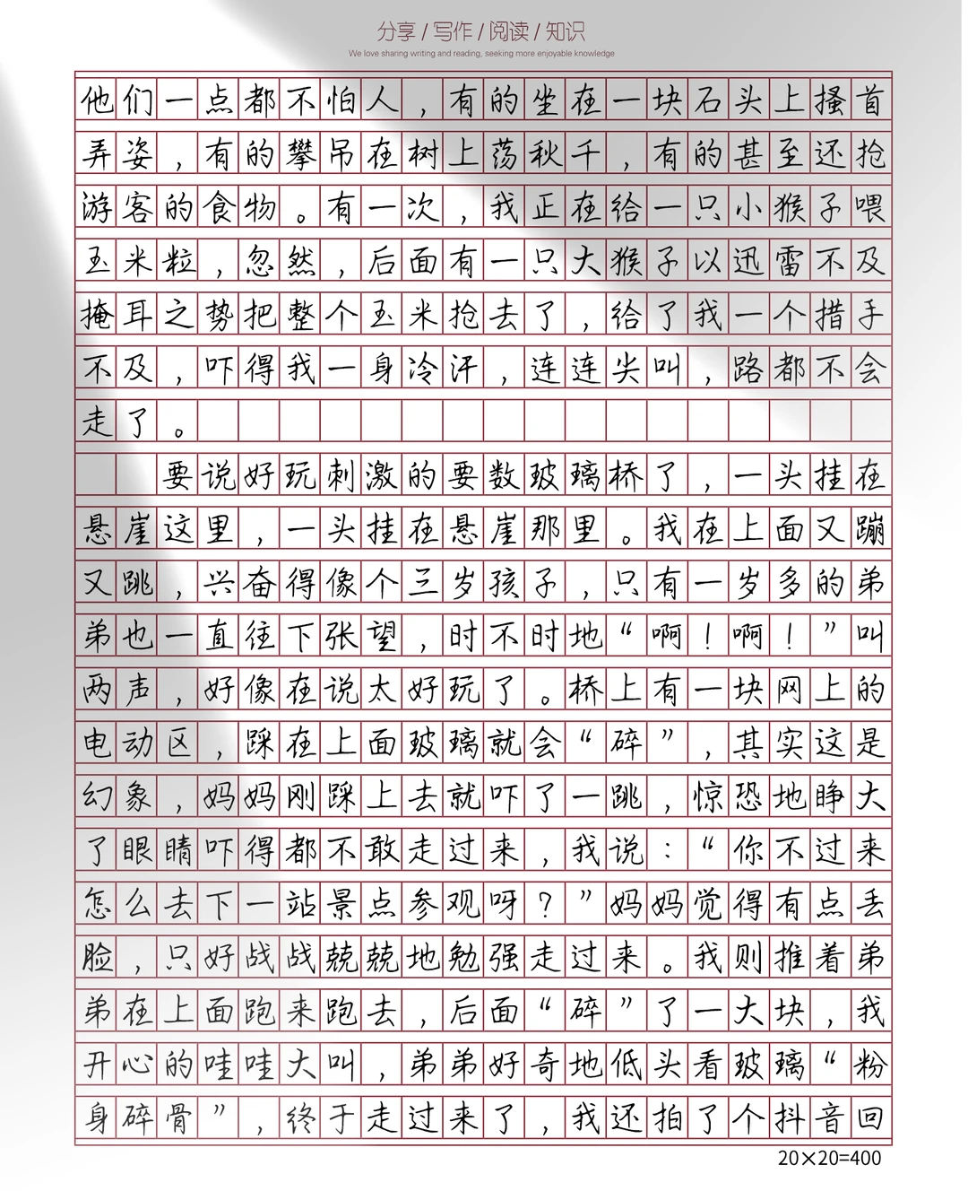 💯优秀高分作文《张家界之旅》