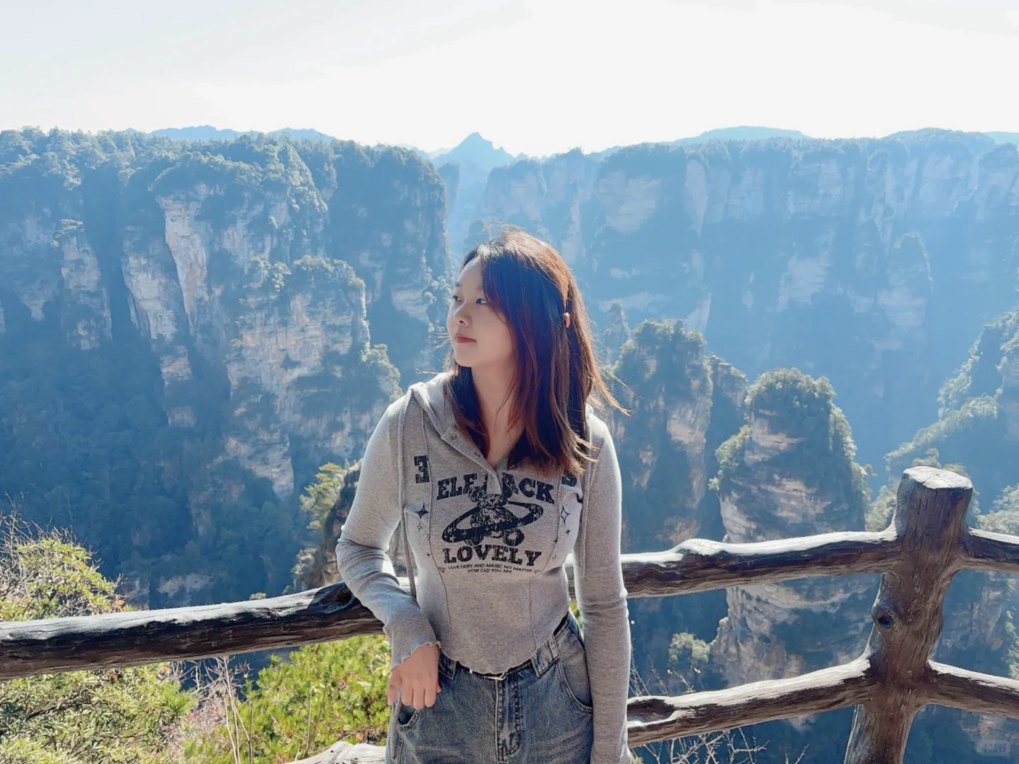 张家界森林公园11月22日现状⛰️天气很好