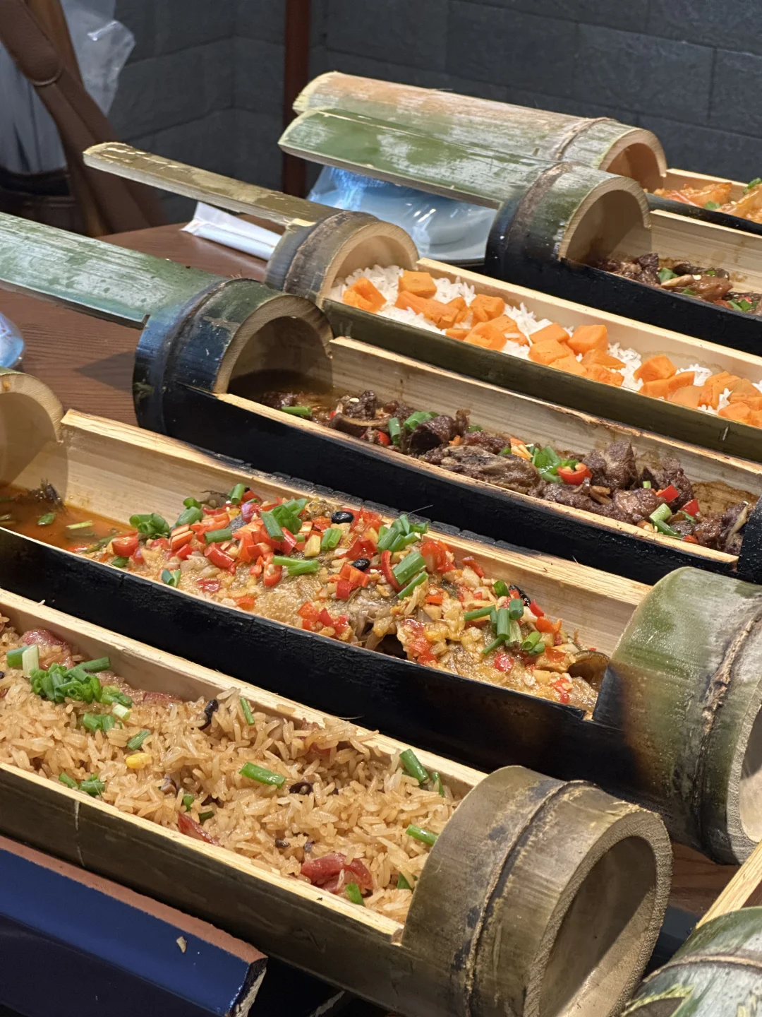 常德！！首家！！首家竹筒蒸菜👍👍…