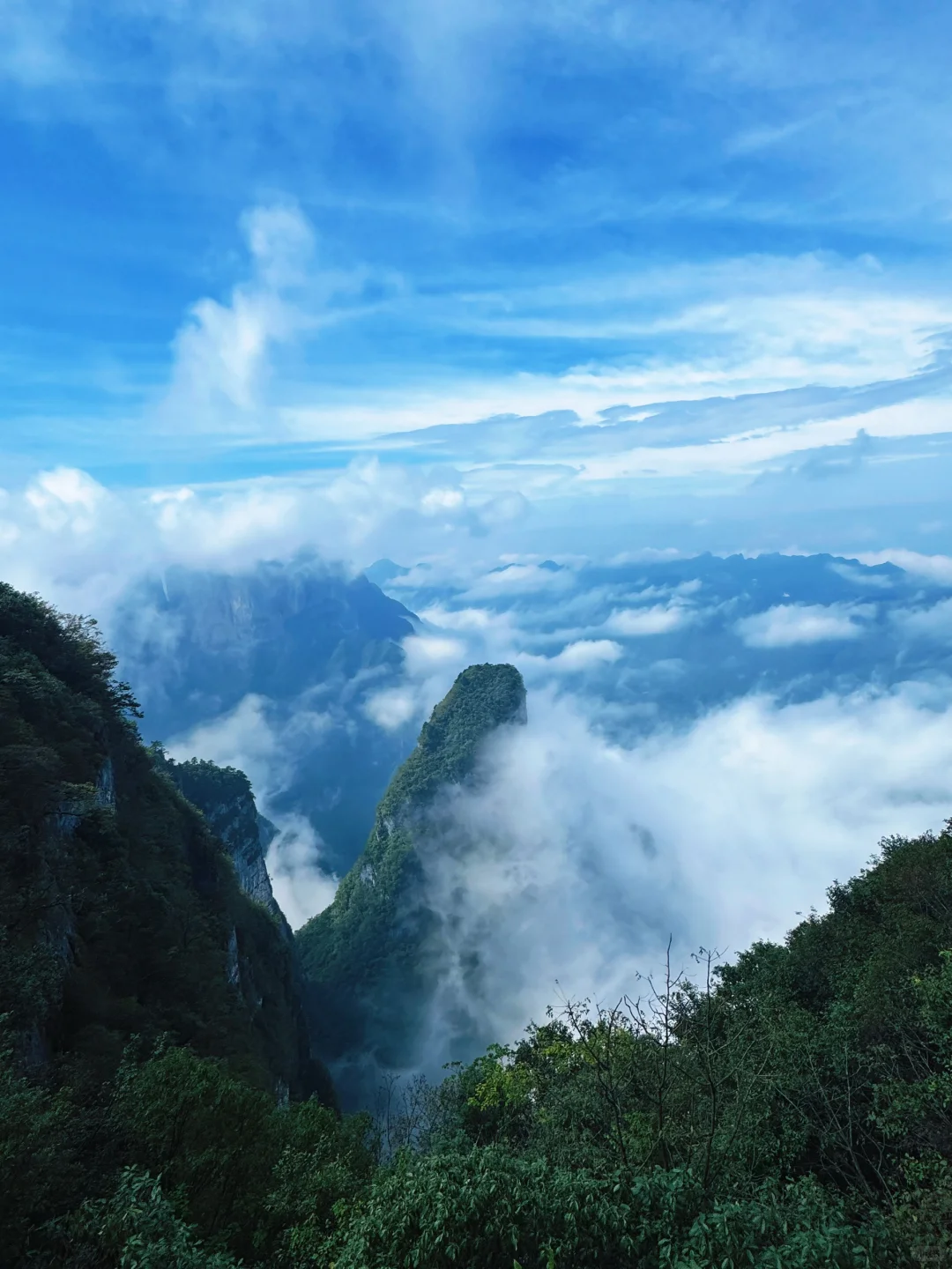 张家界七星山竟然不堵！！