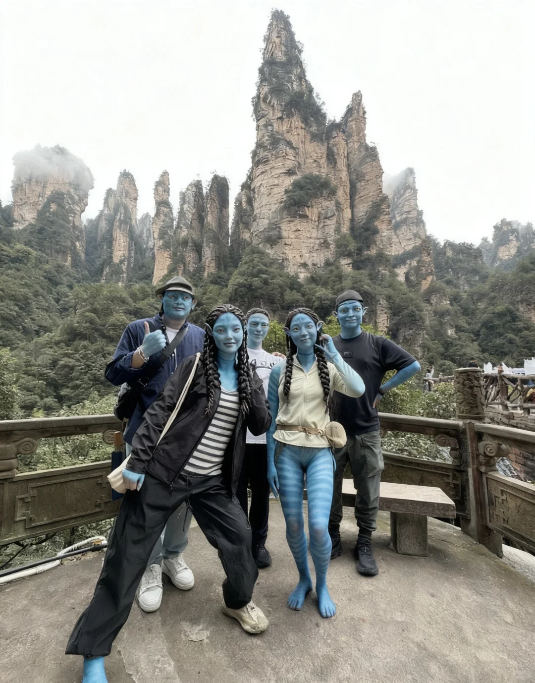 今天是蓝调的一天张家界之旅🪂