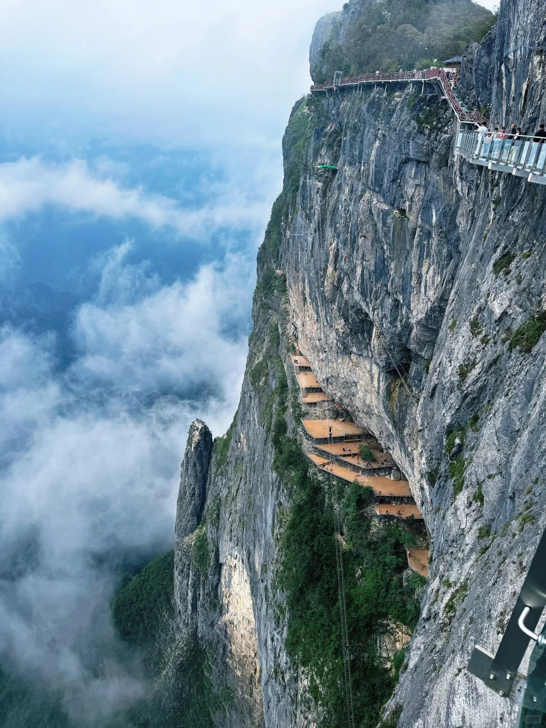 张家界七星山竟然不堵！！