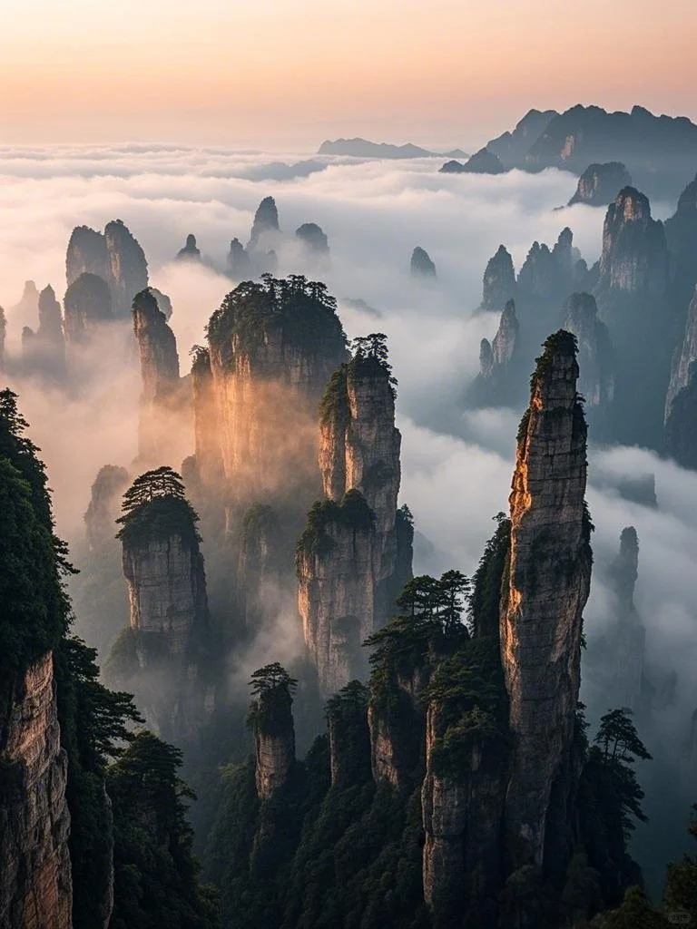 张家界丨云里雾里的人间仙境！🔥🔥🔥