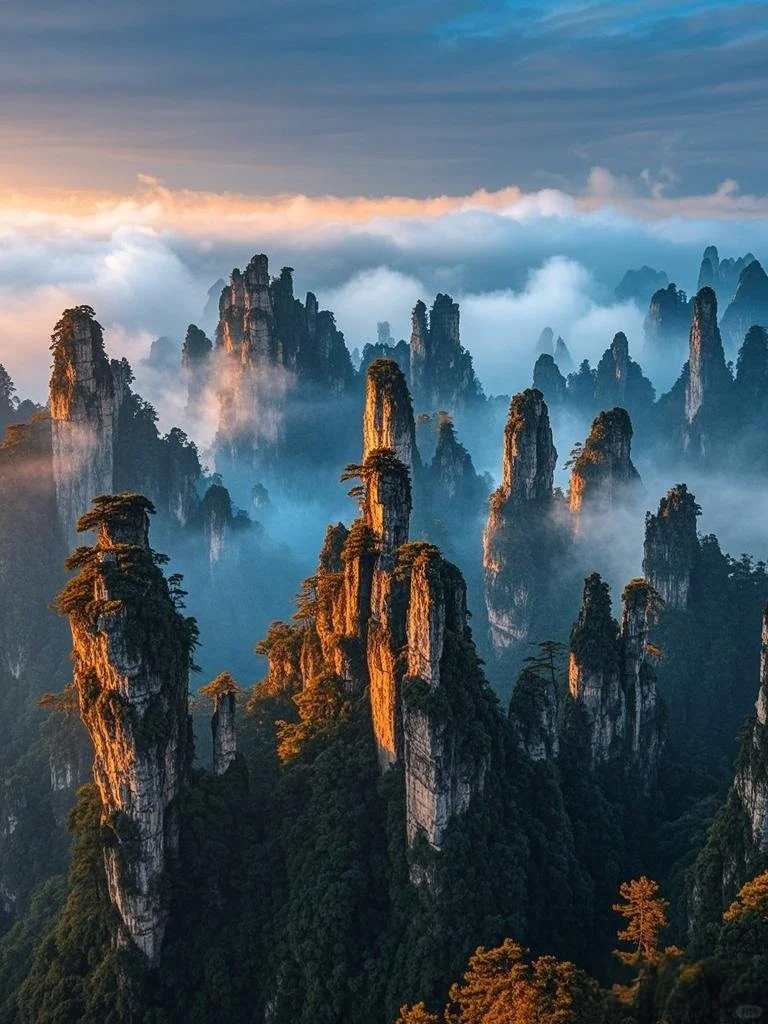 张家界丨云里雾里的人间仙境！🔥🔥🔥