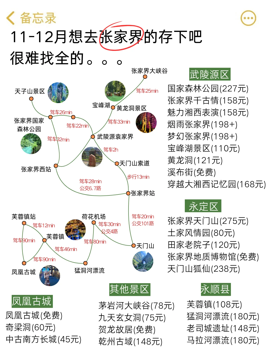 张家界已回📍真心建议11-12月要来的姐妹