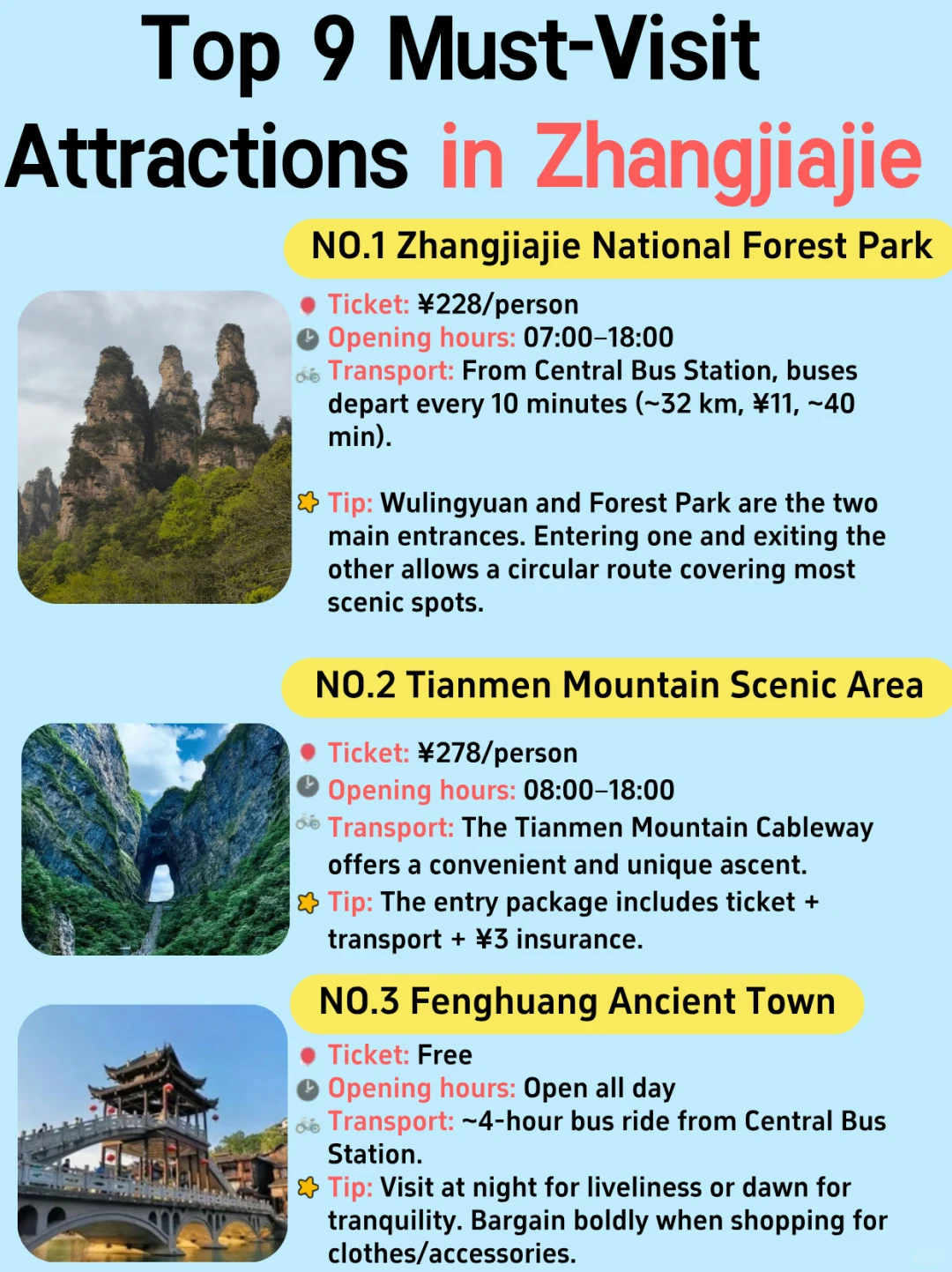 Must-See Attractions in Zhangjiajie!🤩