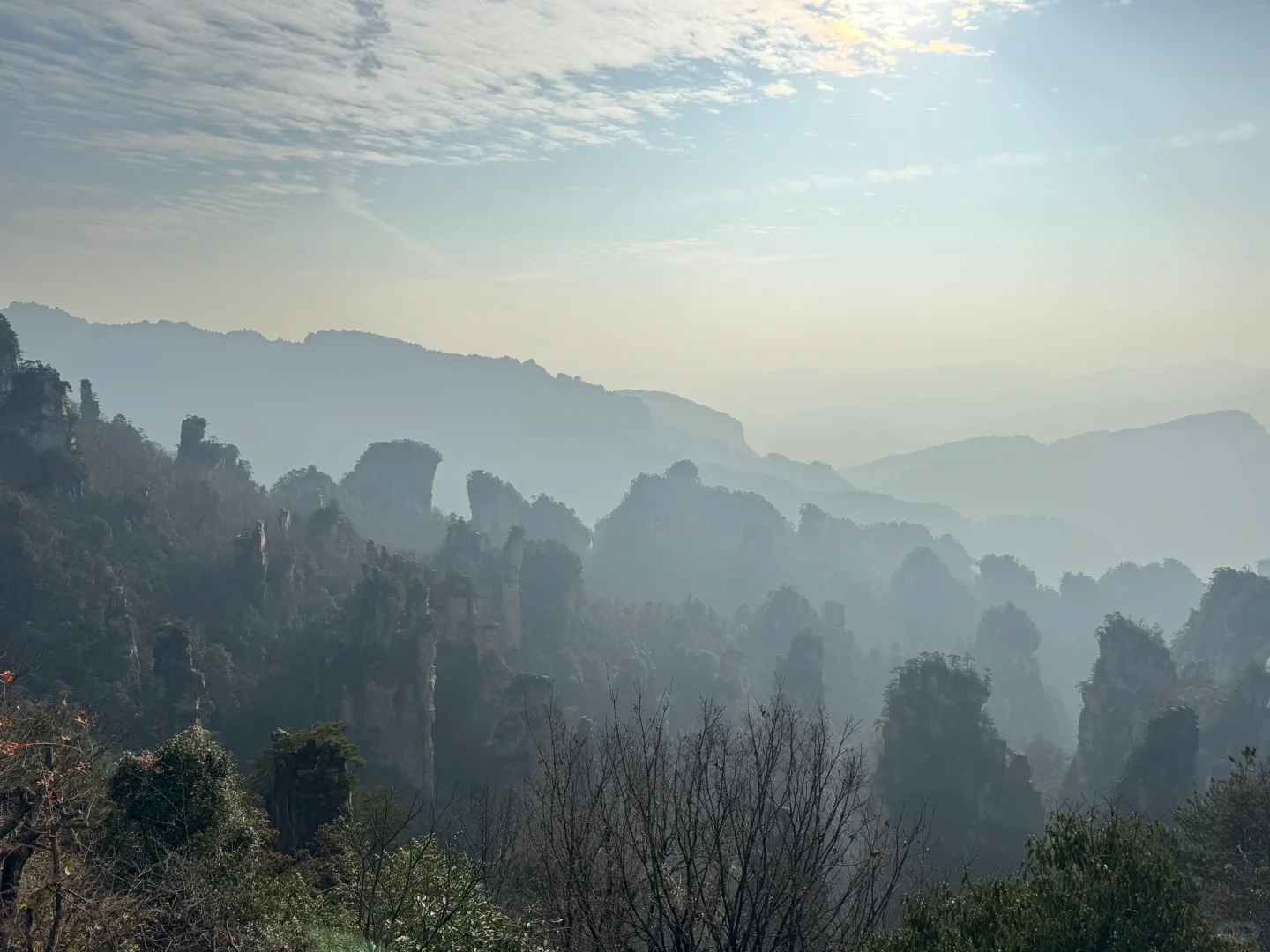 12.11 今天張家界，天氣超好！