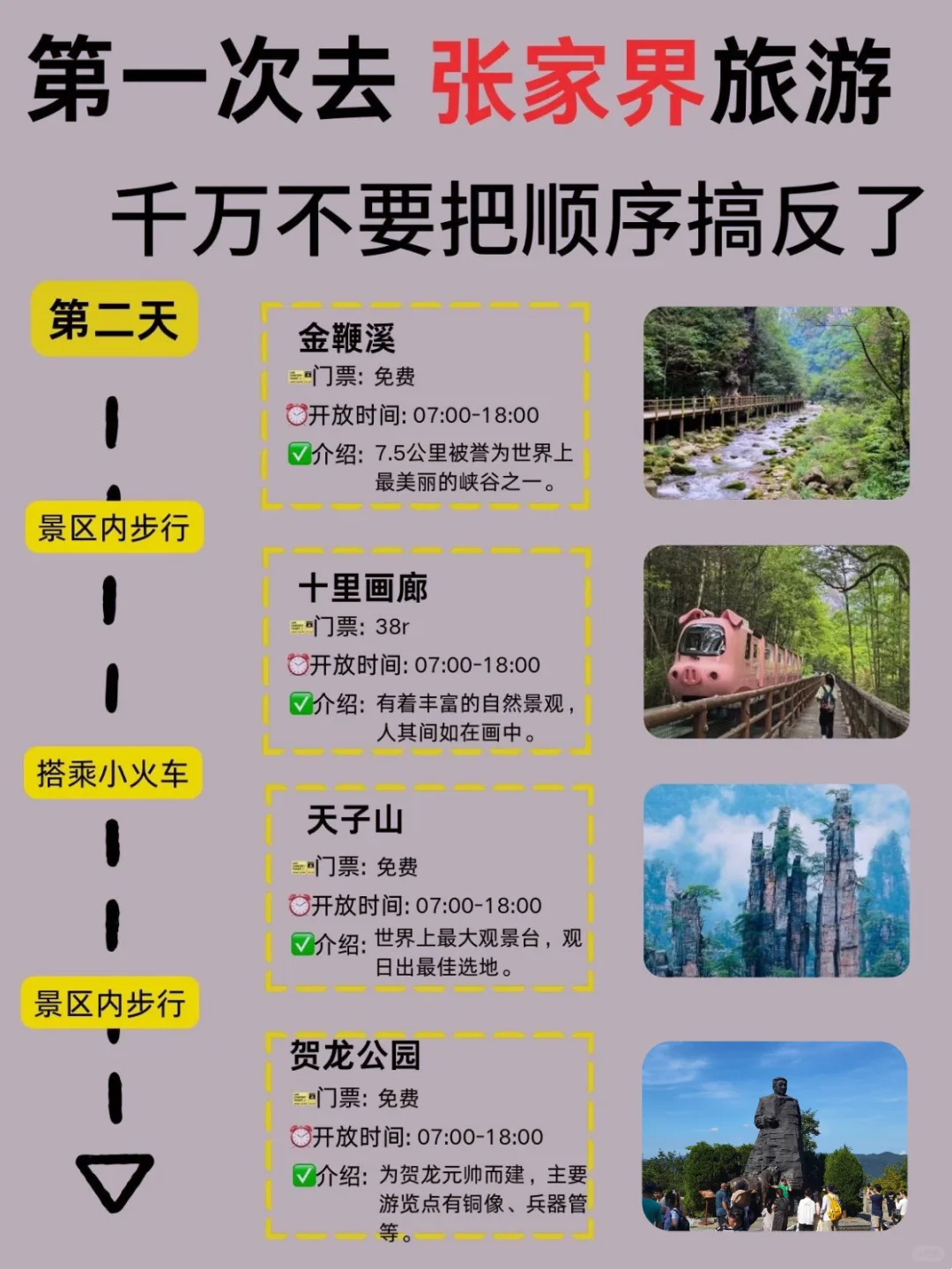 人均1000张家界保姆级旅游攻略！不踩坑！
