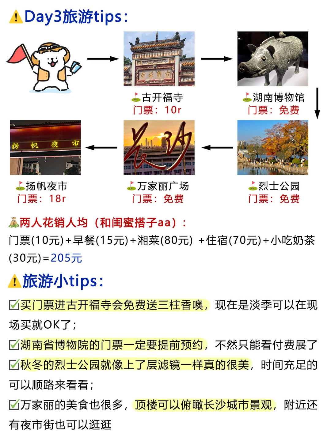 600块❗️爽玩三天长沙旅游攻略（附开销💰）