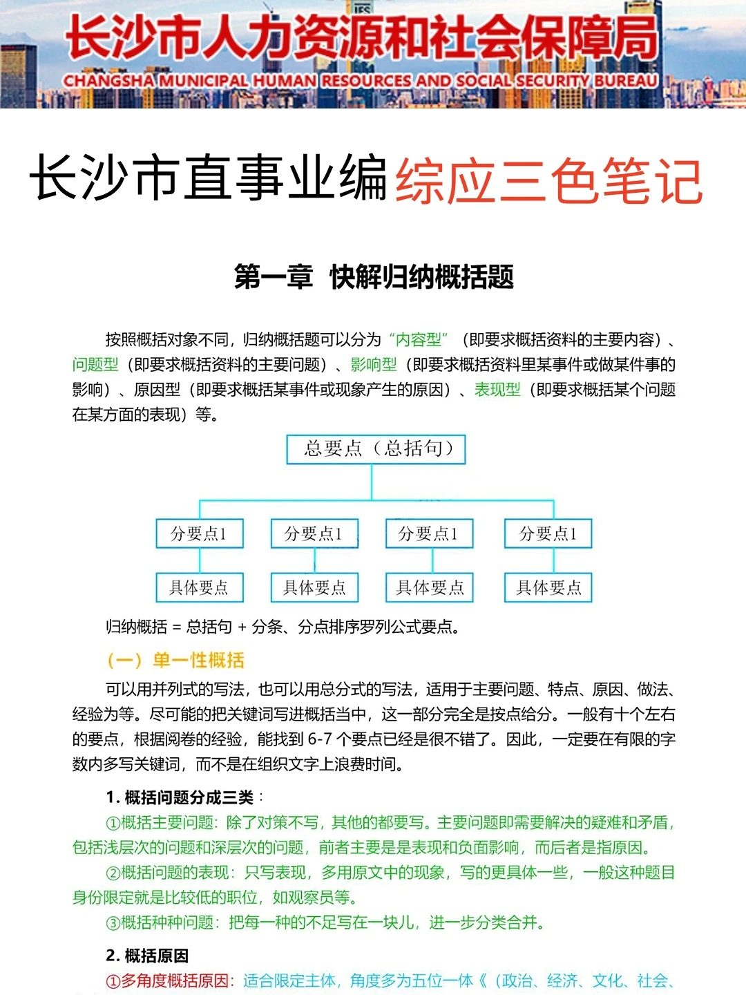 1.10长沙市事业编无非就这10页纸，背完保底8